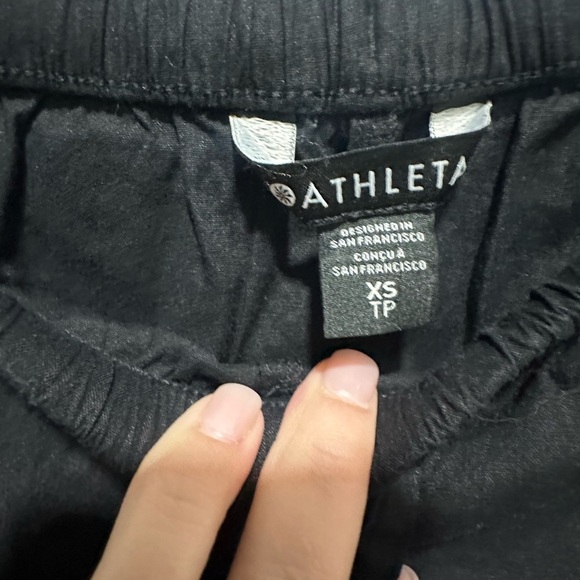 Athleta Linen Blend Paradise Wide Leg Pants Size XS NWOT - Picture 2 of 7